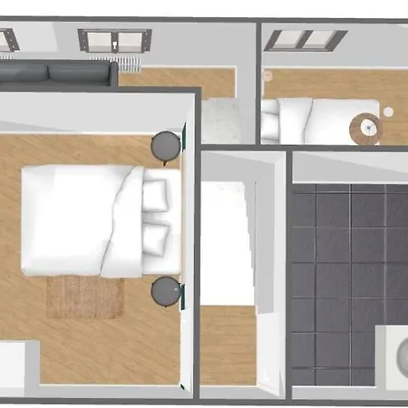 Apartmán Duplex 2 Bedrooms 2 Bath